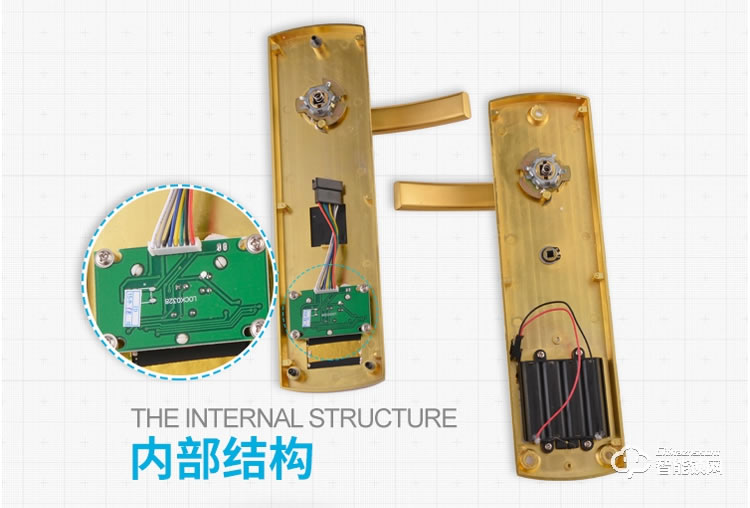 居頂指紋鎖 星級酒店鎖賓館感應鎖電子鎖 