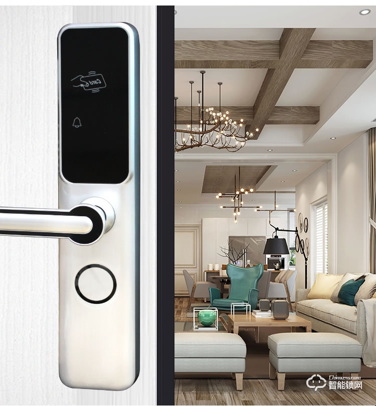 居頂指紋鎖 刷卡鎖磁卡感應(yīng)門鎖ic卡鎖