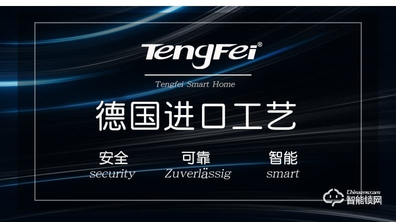 騰飛指紋鎖 家用防盜門鎖辦公刷卡鎖