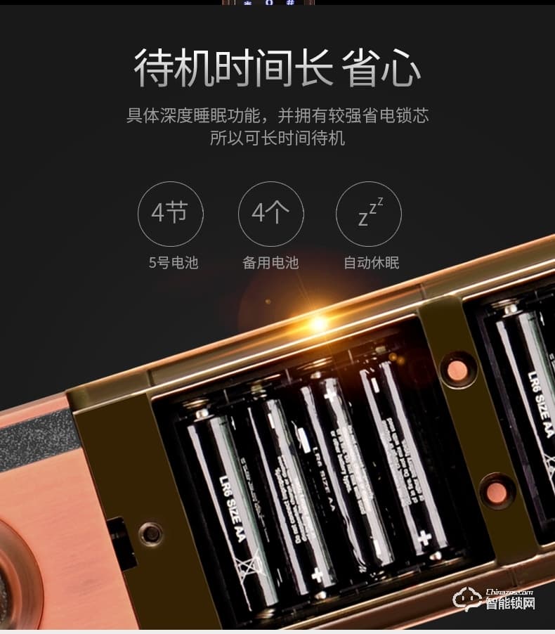 騰飛指紋鎖 歐式防盜門鎖智能密碼鎖