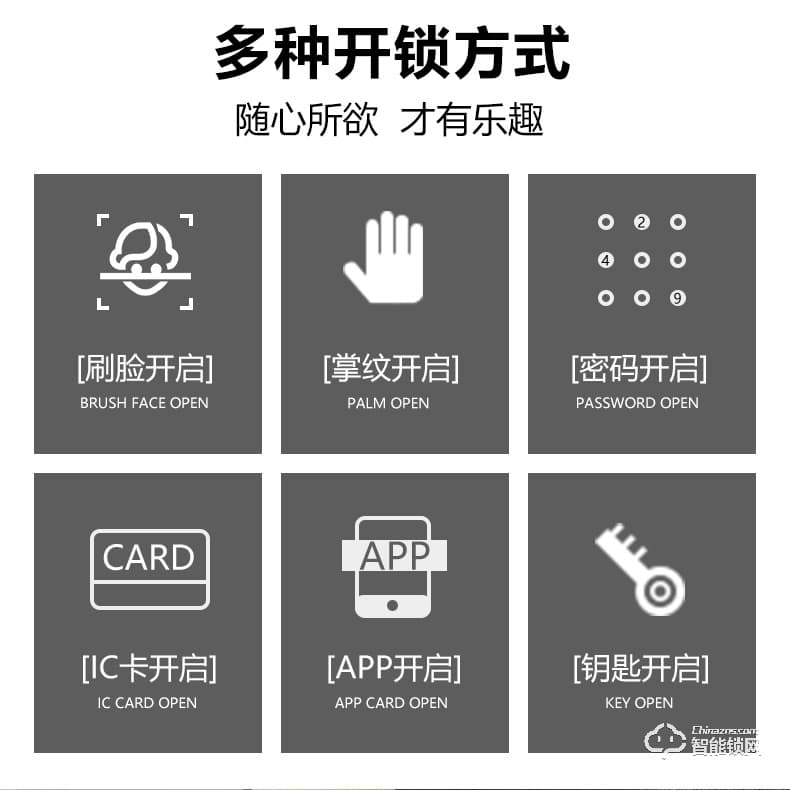 安久和智能鎖 人臉識別鎖家用防盜門掌紋識別鎖