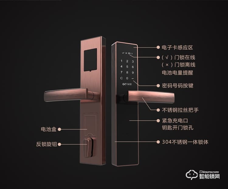 火河智能鎖 互聯網APP開鎖智能鎖