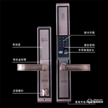 卓非特智能鎖 滑蓋指紋鎖密碼鎖智能防盜門(mén)鎖