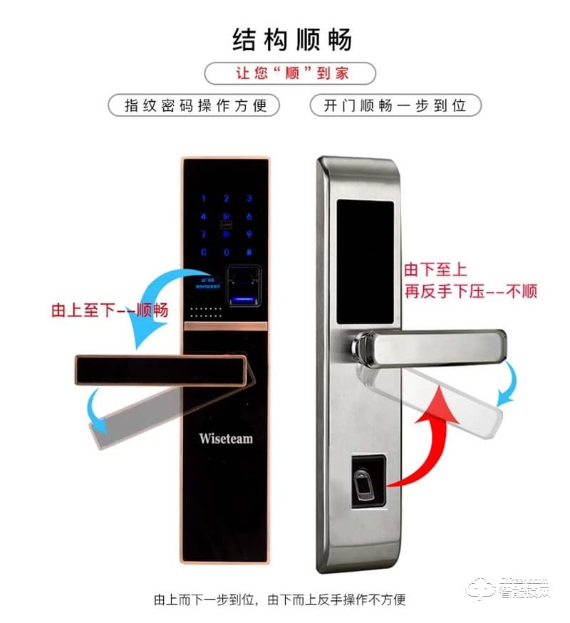 紋盾美智能鎖  D6X現代簡約智能鎖