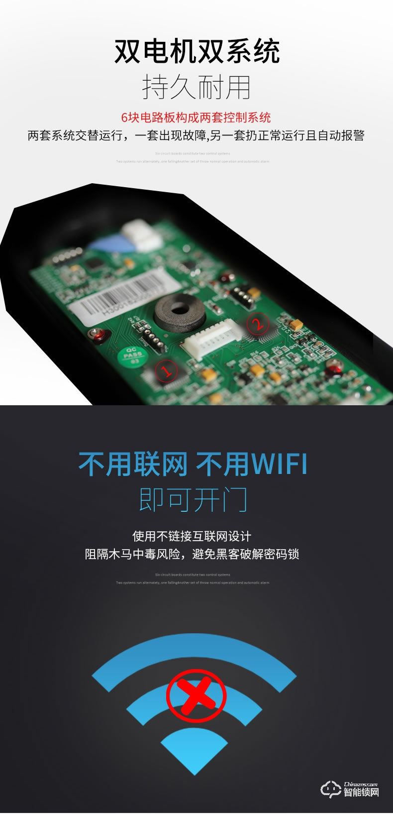 派瑞裝甲智能鎖 H300家用防盜門密碼鎖智能鎖