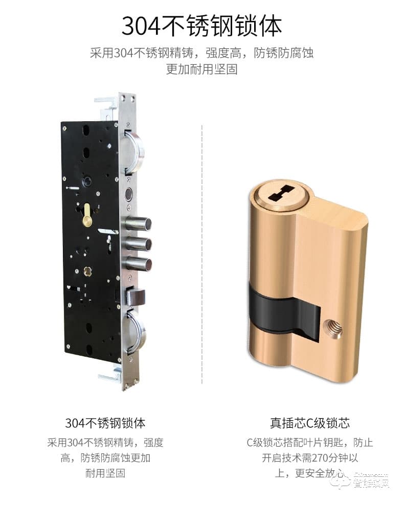 滿訊智能鎖 家用防盜門全自動指紋鎖