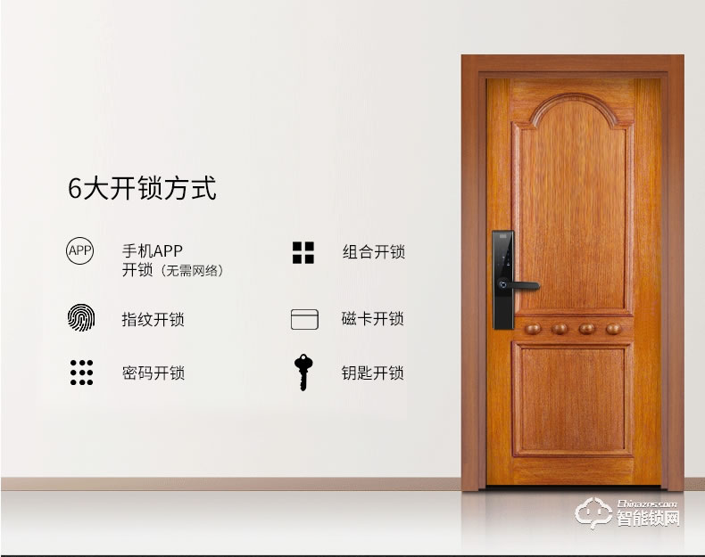 君輝指紋鎖 全自動(dòng)通用型密碼電子門鎖