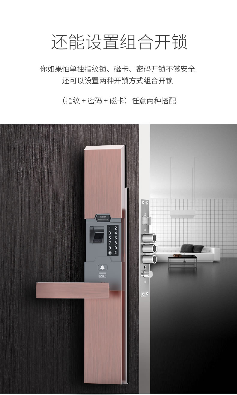 索普盾指紋鎖 S10家用防盜大門指紋鎖