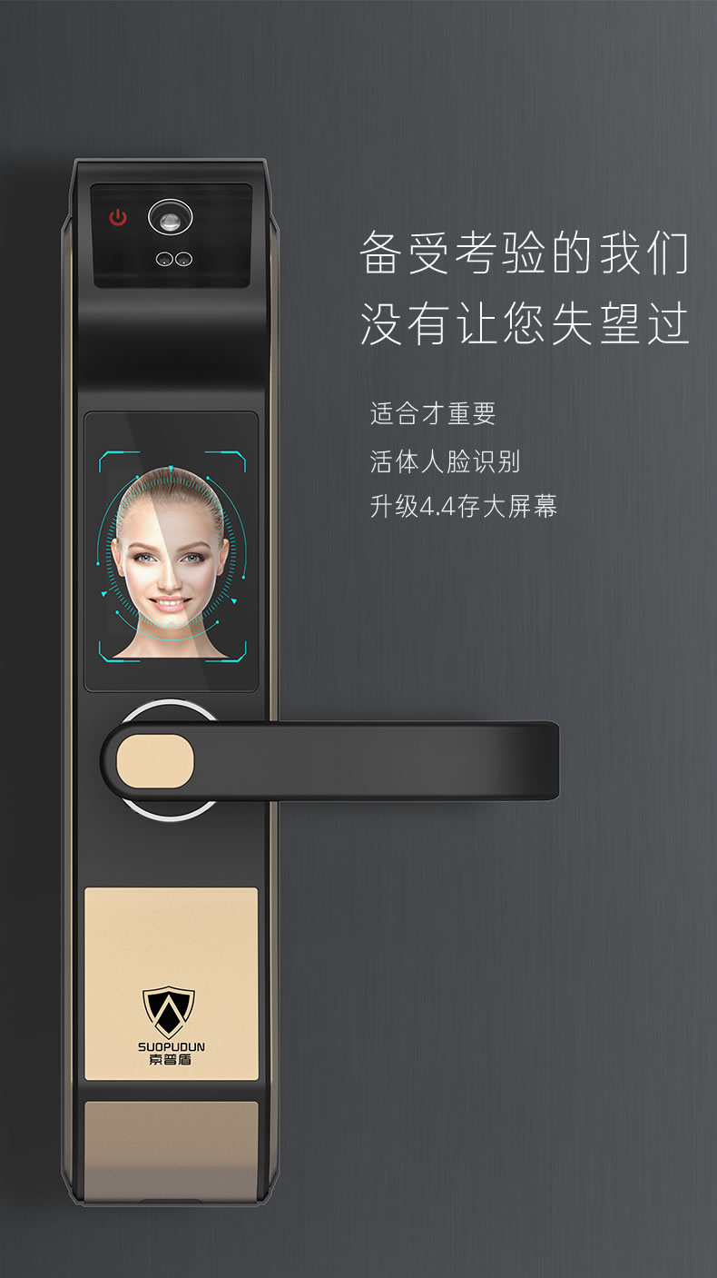 索普盾指紋鎖 S17人臉識(shí)別鎖家用防盜大門鎖