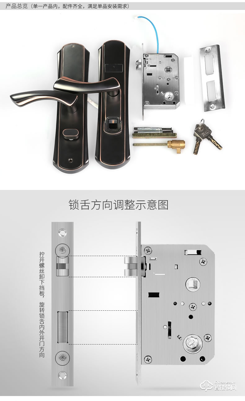 巨頭智能鎖 家用室內木門防盜鎖