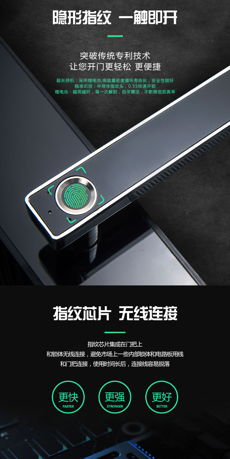 威仕盾智能鎖 家用大門智能鎖防盜門鎖