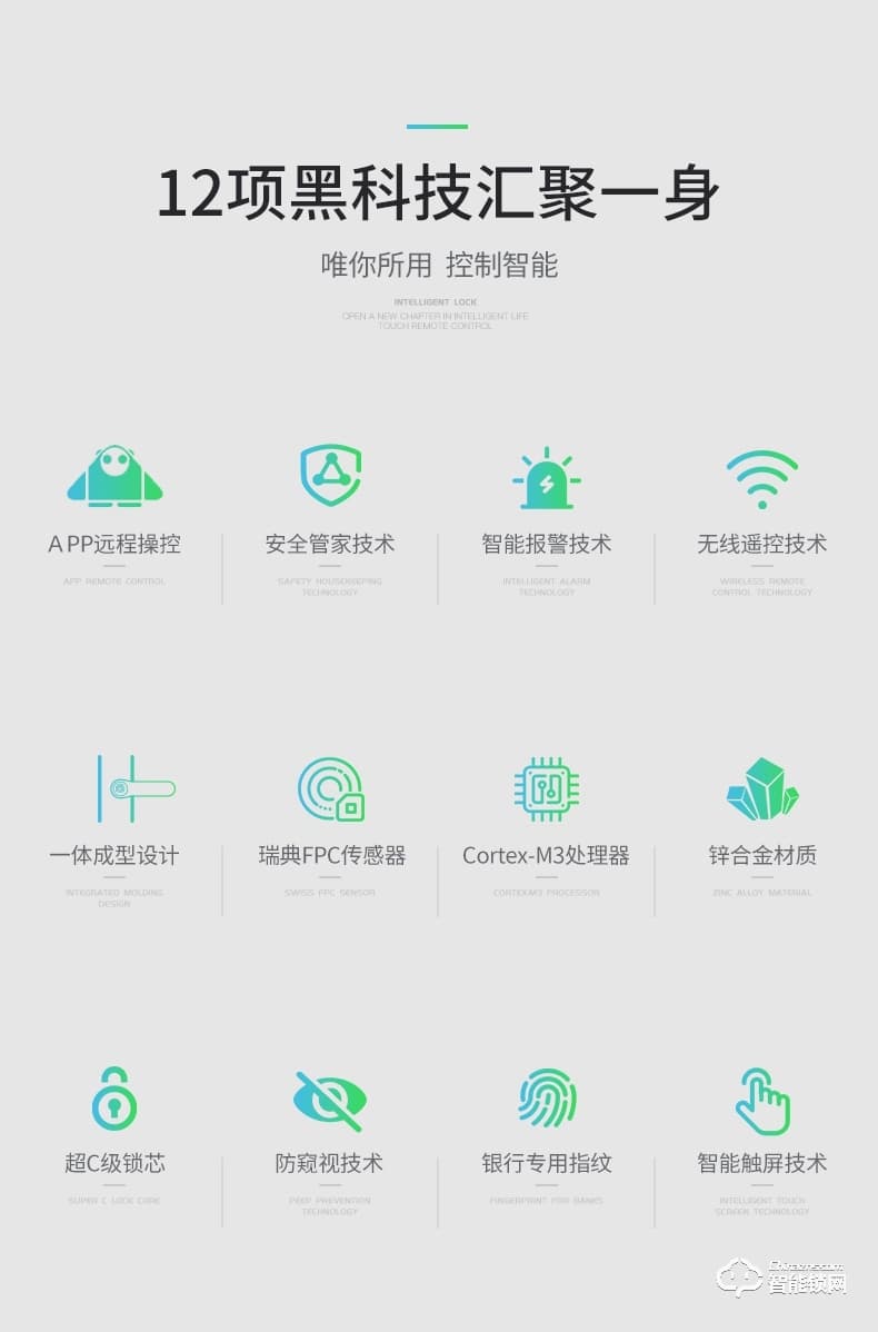 創(chuàng)佳智能鎖 刷卡密碼門鎖入戶房門指紋智能鎖
