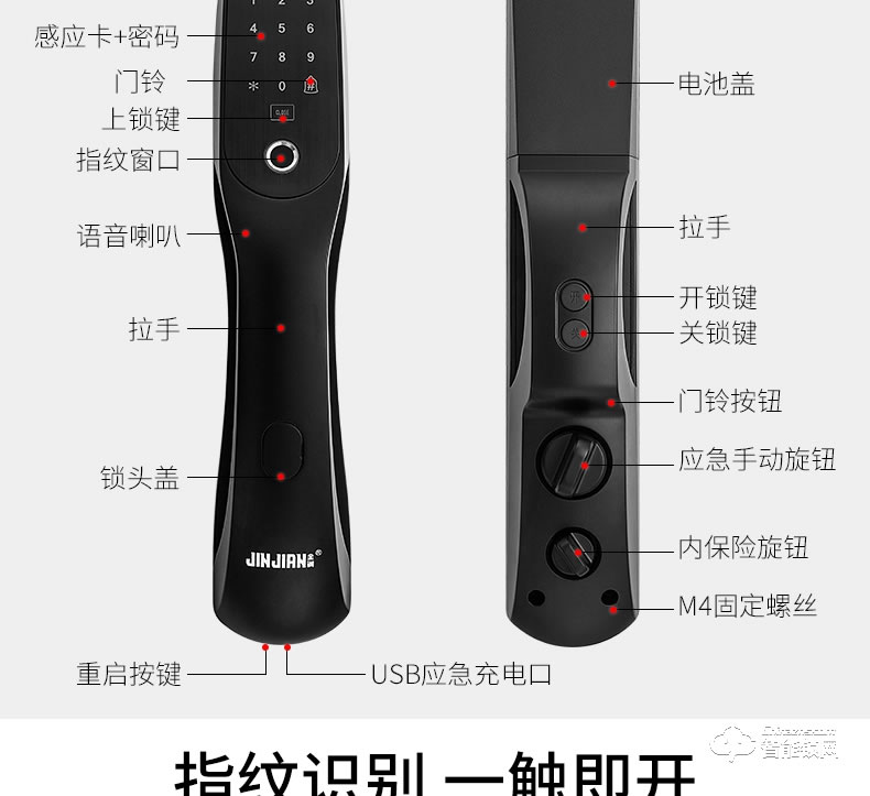 金锏智能鎖 915全自動智能密碼鎖