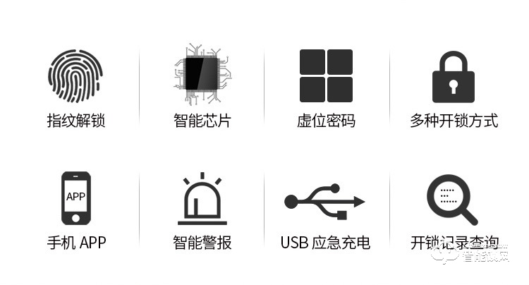 締斯盾智能鎖 H7滑蓋智能刷卡密碼指紋防盜鎖