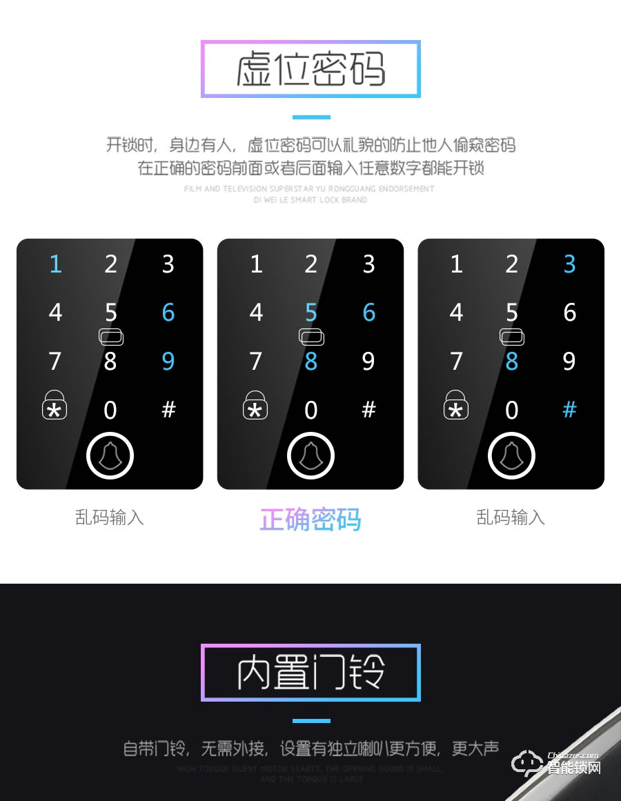 迪威樂智能鎖 DX303家用防撬防盜門鎖