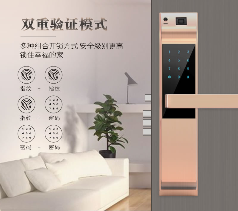 金網通智能鎖 8301臨時密碼C級鎖芯智能鎖