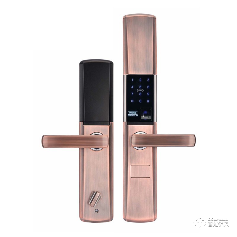 倍爾盾智能鎖 BRD-118半自動(dòng)滑蓋指紋密碼鎖