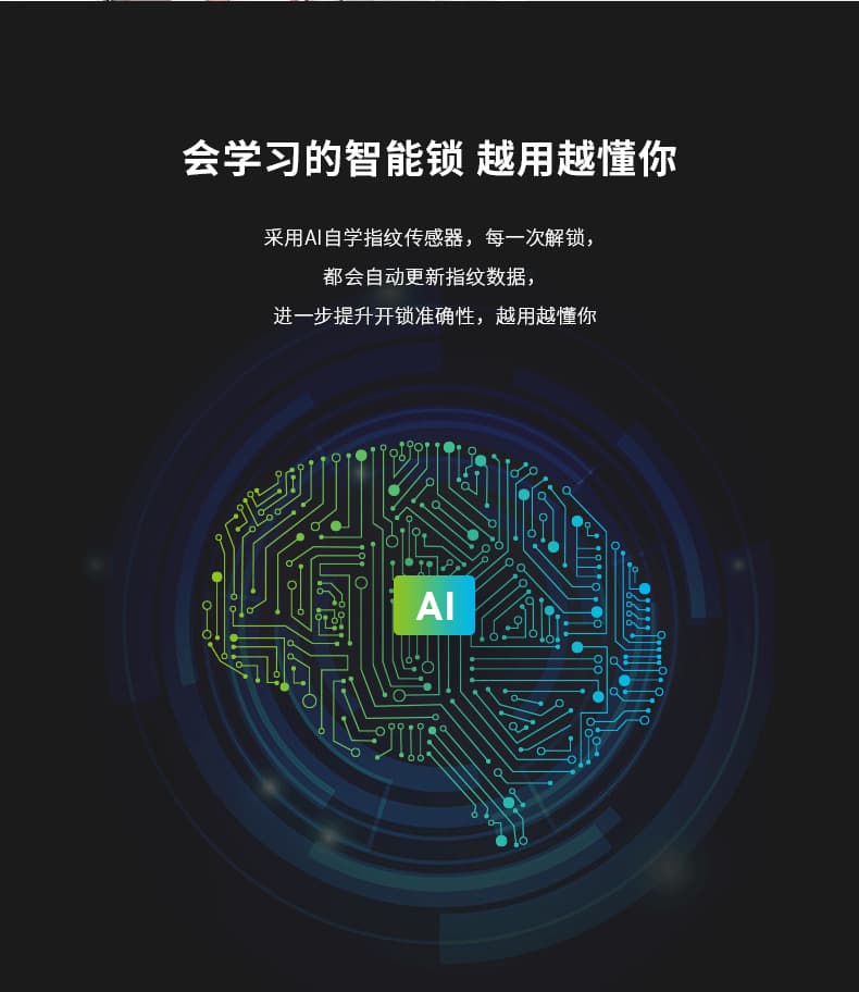 歐寶指紋鎖 P9高硬度鋼化膜圓潤把手指紋鎖