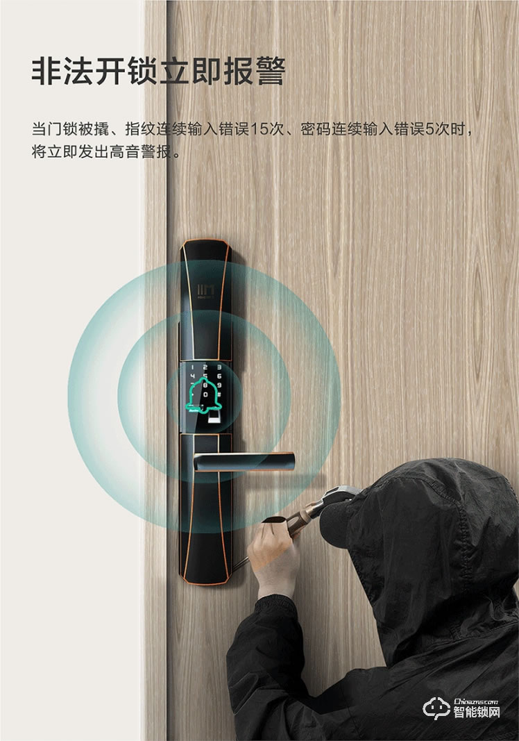 黑玫智能鎖 SN-617家用防盜智能鎖感應卡鎖