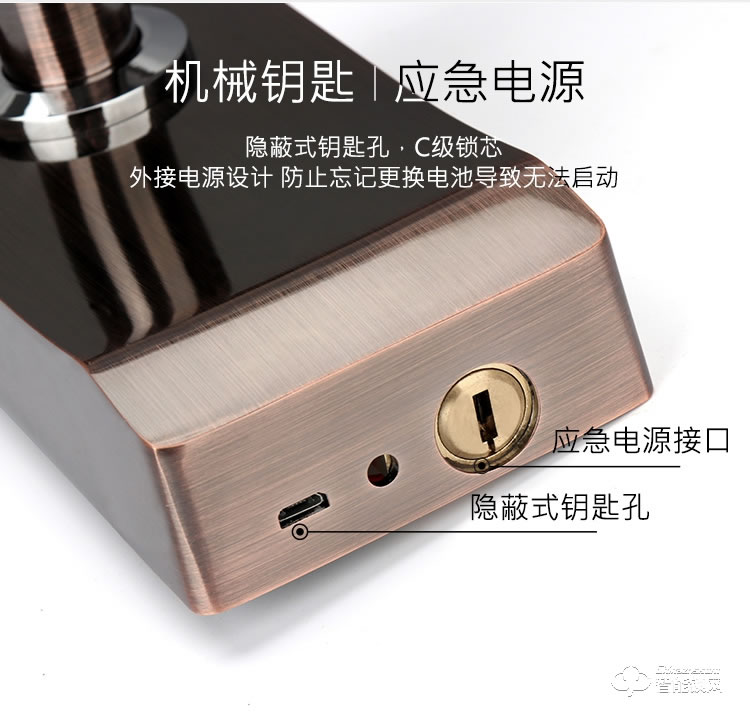 德堡盾指紋鎖 766人臉識別手掌指紋智能鎖