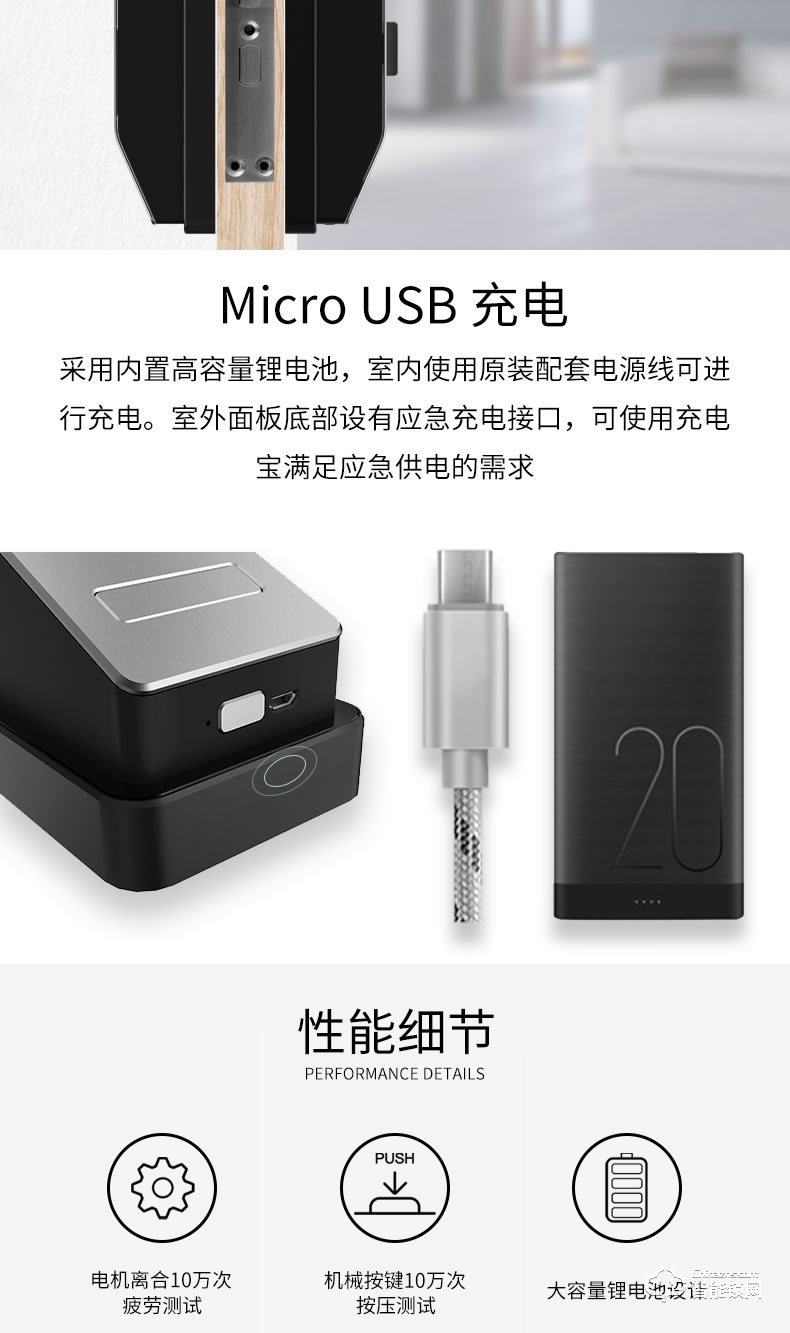 品多智能鎖 m1華為HiLink智能鎖全自動密碼鎖門鎖