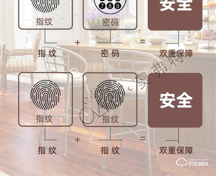 奧弗特智能鎖 別墅門指紋鎖高端智能鎖