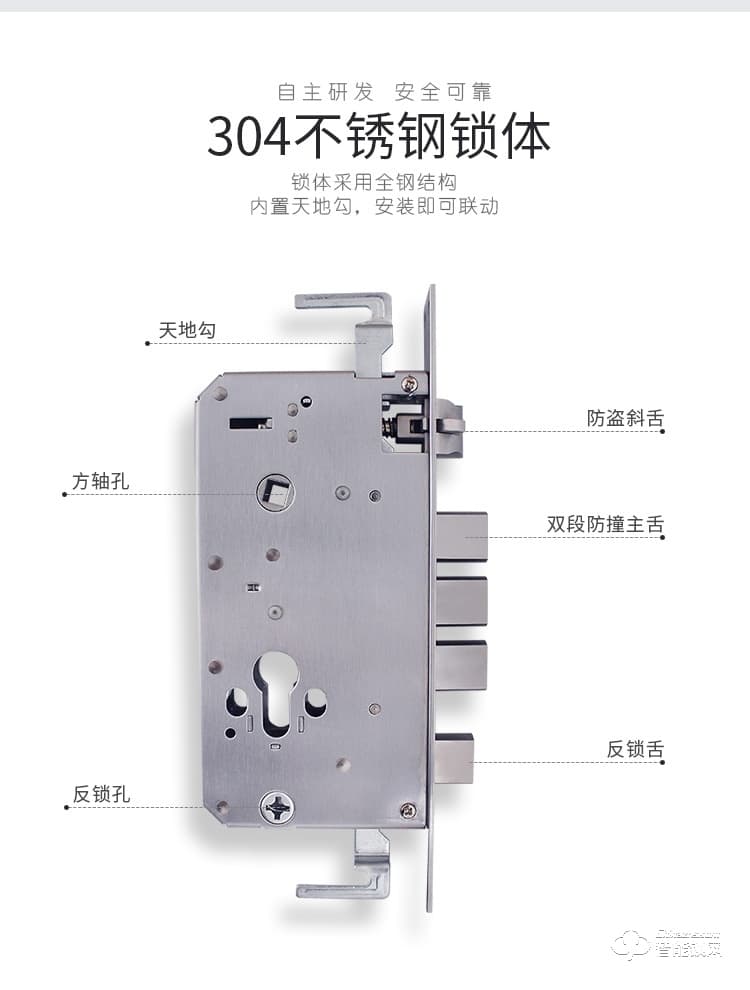 復(fù)旦申花智能鎖 A6全自動(dòng)智能指紋密碼鎖