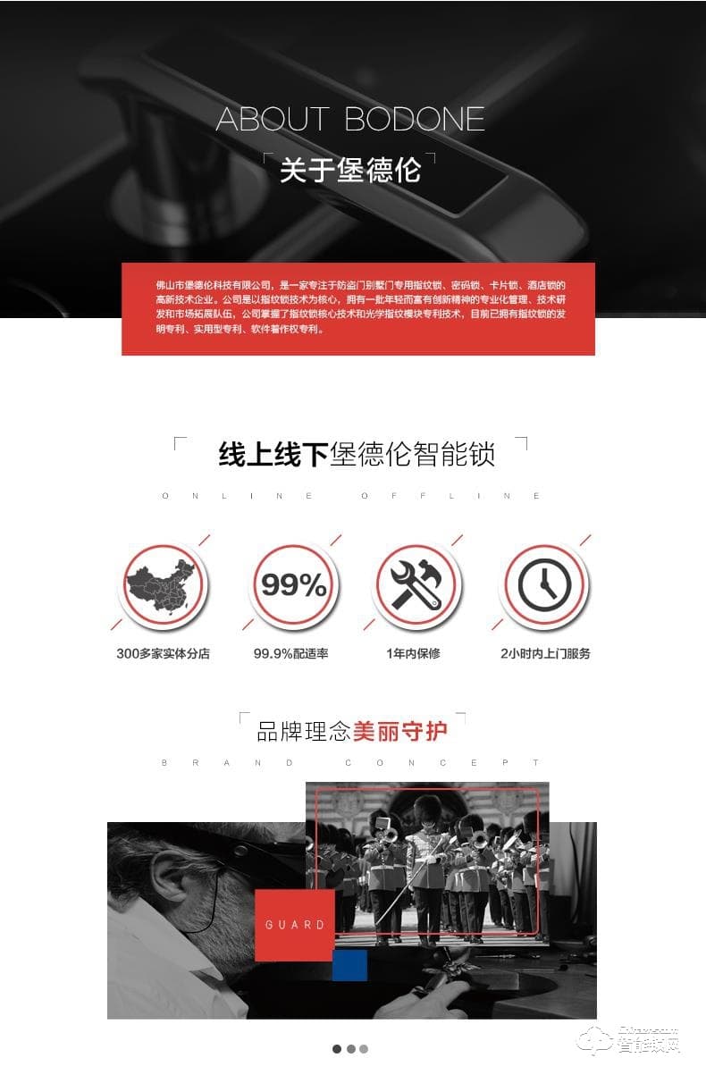 堡德倫智能鎖 R12智能全自動鎖