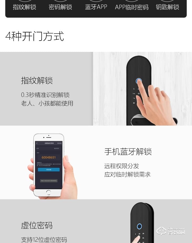 居聯(lián)智能鎖 B3虛位密碼防撬報(bào)警指紋鎖