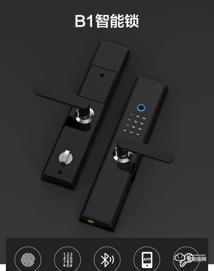 居聯(lián)智能鎖 B1防撬報(bào)警語音導(dǎo)航半自動(dòng)智能鎖