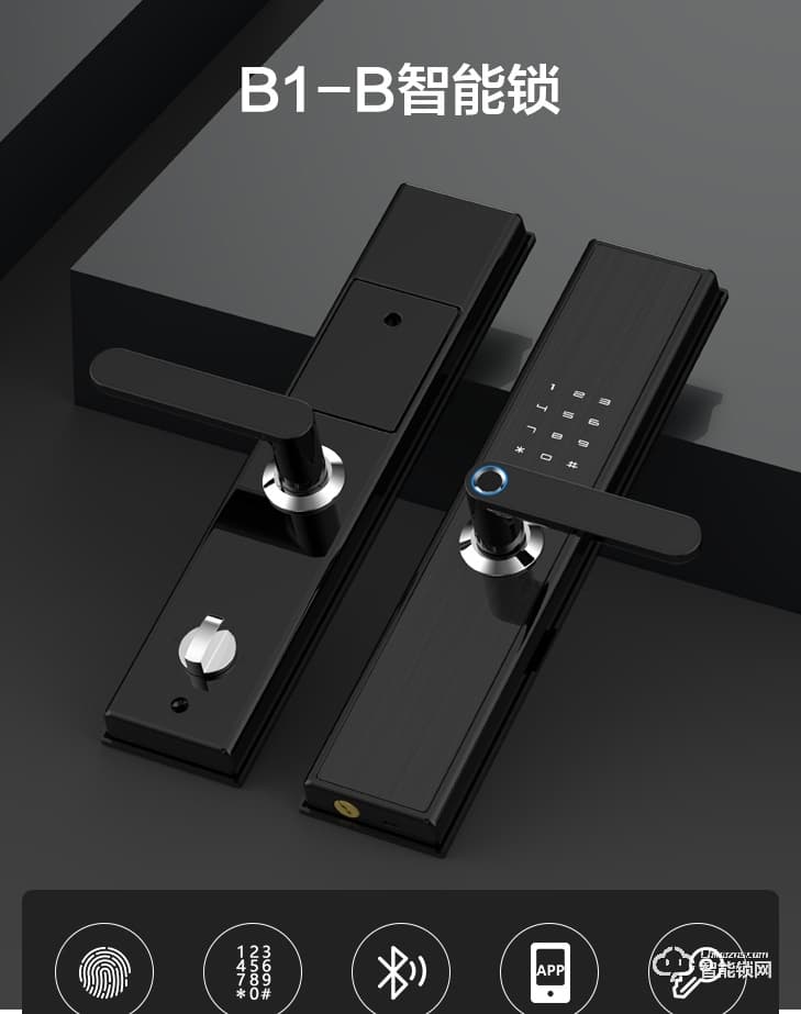 居聯智能鎖 B1-B鋁合金面板半自動密碼鎖