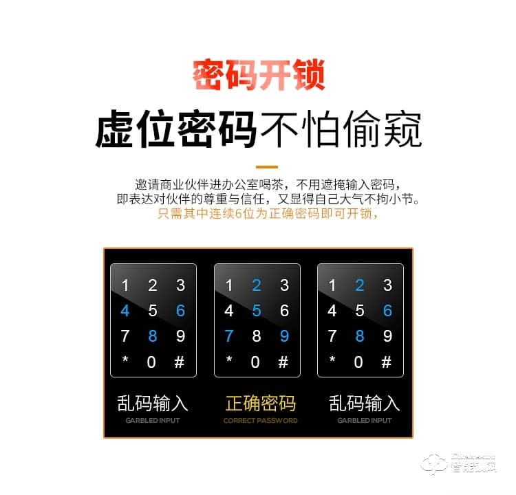 賽科威智能鎖 JA-X1玻璃指紋密碼鎖