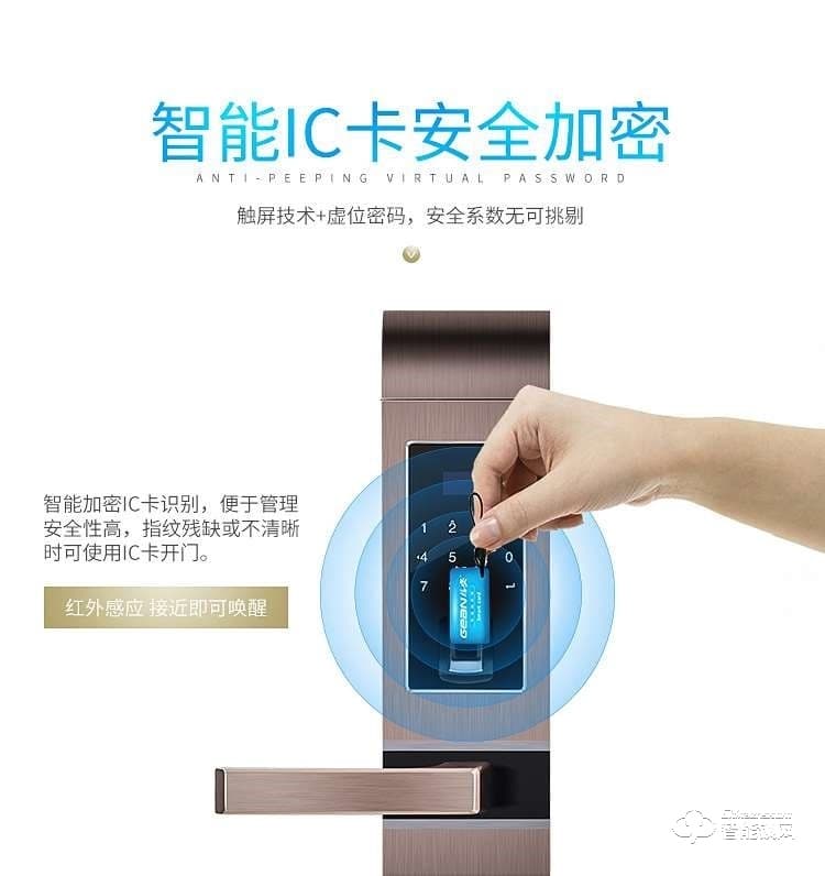 格安智能鎖 K5012智能指紋密碼電子鎖