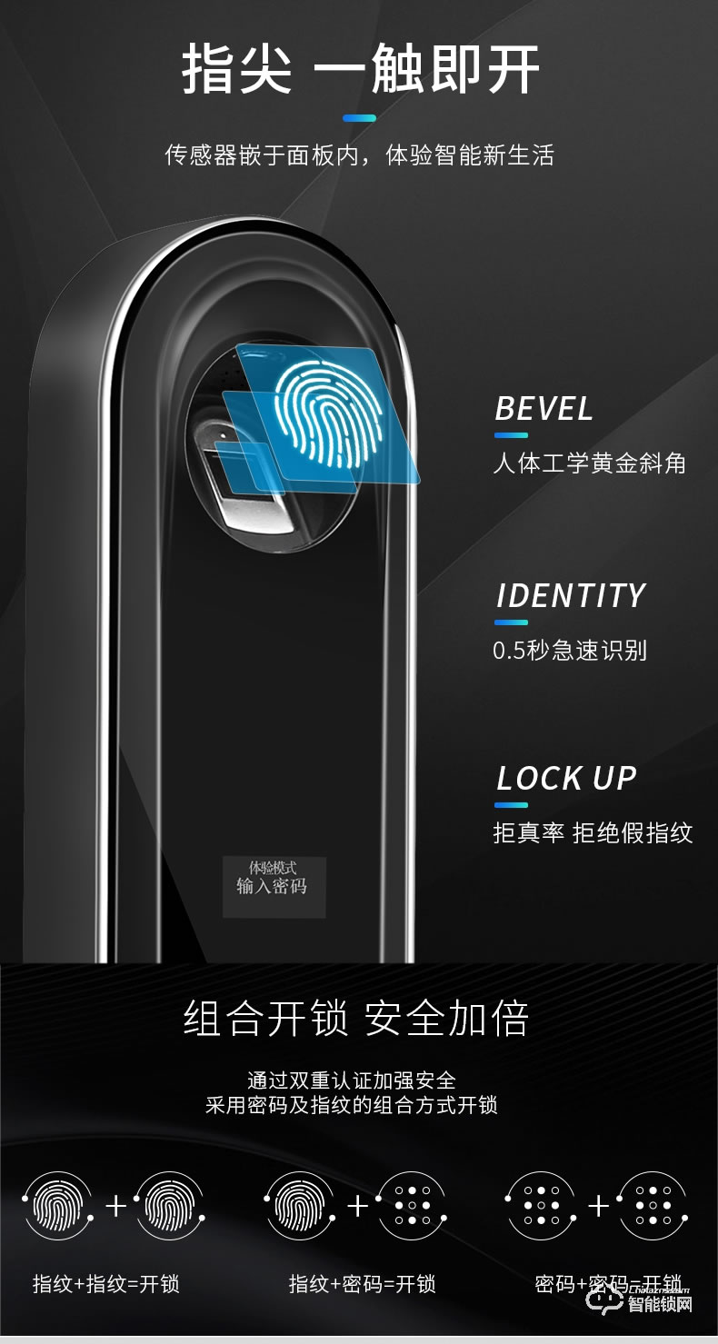 諾虎智能鎖 N3防撬報(bào)警密碼電子智能鎖