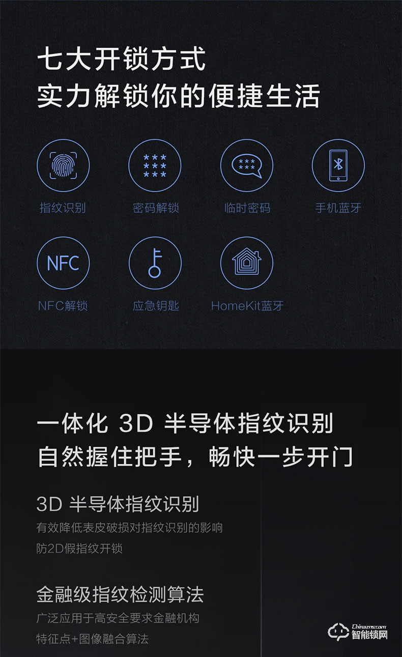 綠米Aqara智能鎖 N100家用防盜指紋電子密碼鎖
