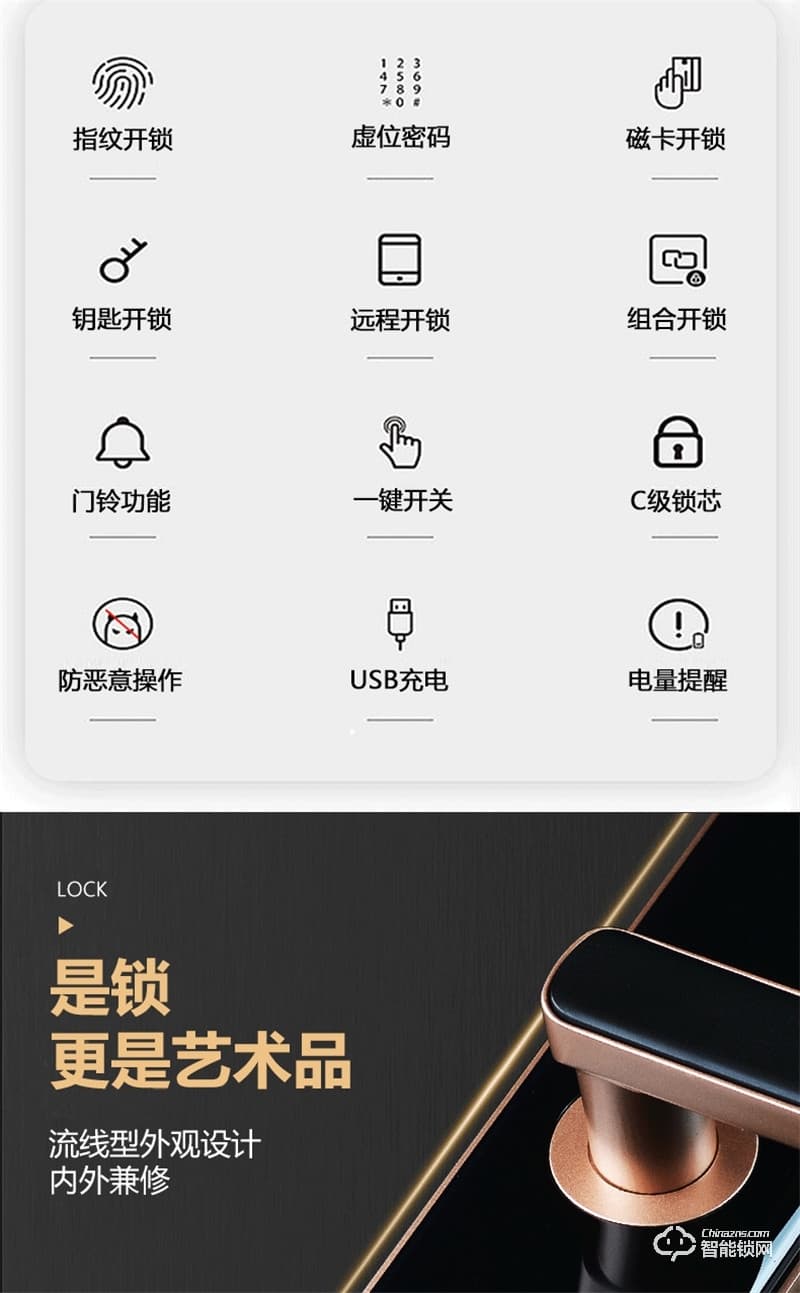 哈博士智能鎖 哈博士3號智能家居密碼鎖