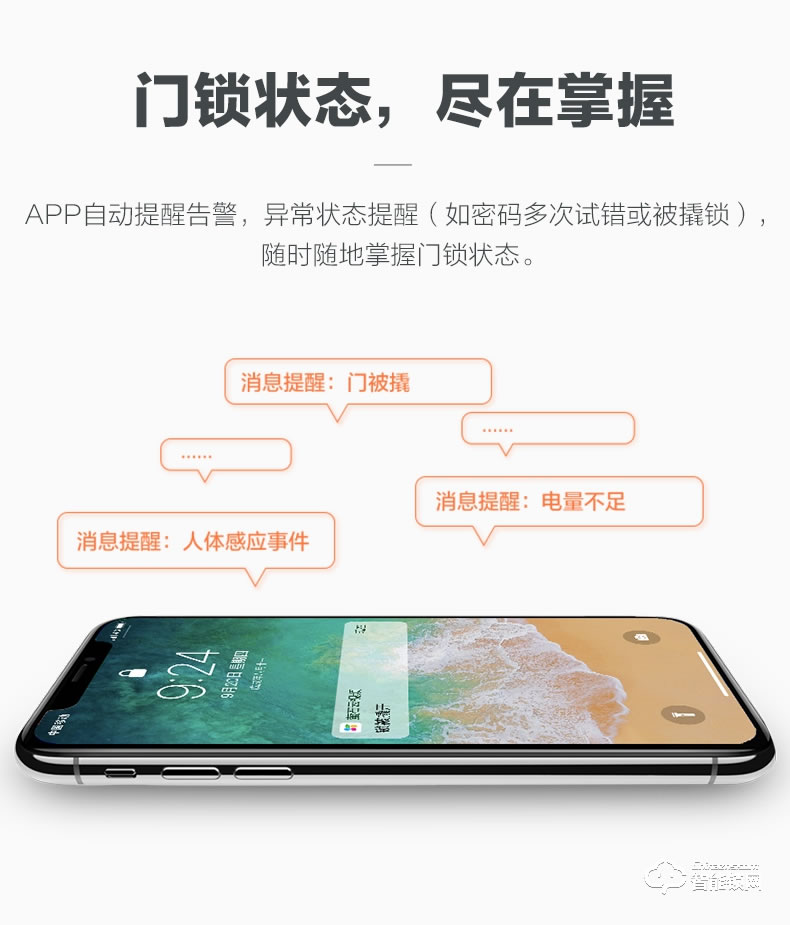 螢石智能鎖 DL20VS一握開(kāi)指紋電子密碼鎖