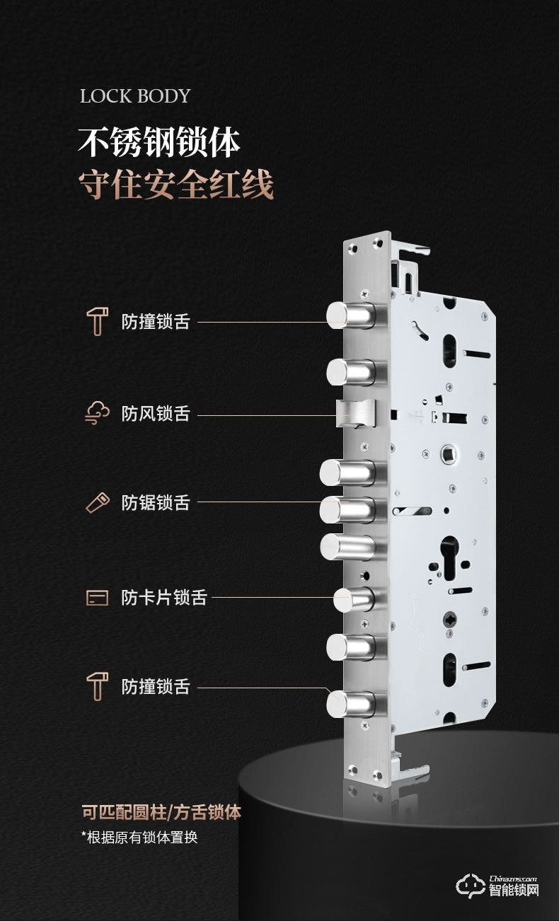 傲森智能鎖 A9-1全自動(dòng)別墅入戶大門指紋鎖