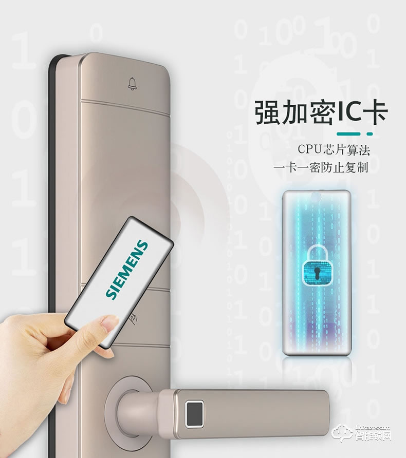 西門子智能鎖 C320家用防盜智能電子鎖密碼鎖