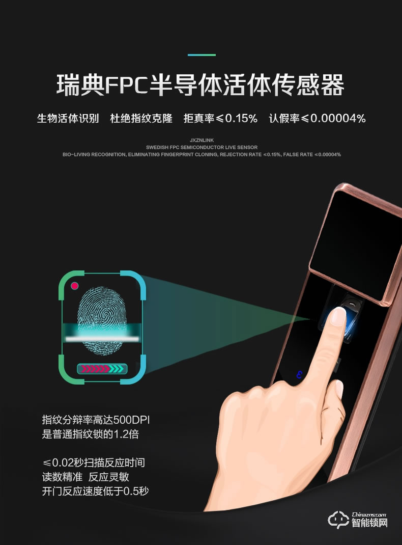 匠星智能鎖 JS115家用防盜門鎖wifi手機遠程鎖