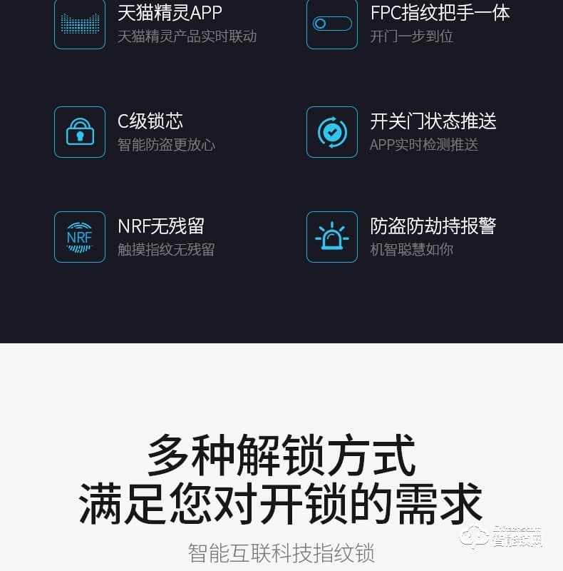 云訊智能鎖 M1H家用防盜門智能鎖電子密碼鎖