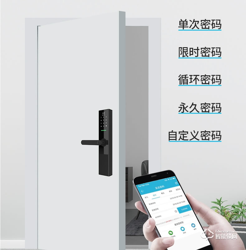 云訊智能鎖 M1H家用防盜門智能鎖電子密碼鎖