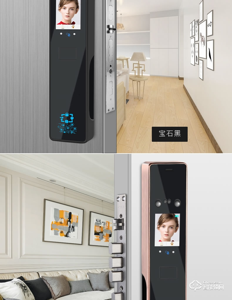 邦臣智能鎖 F3全自動(dòng)人臉識(shí)別鎖大門(mén)鎖