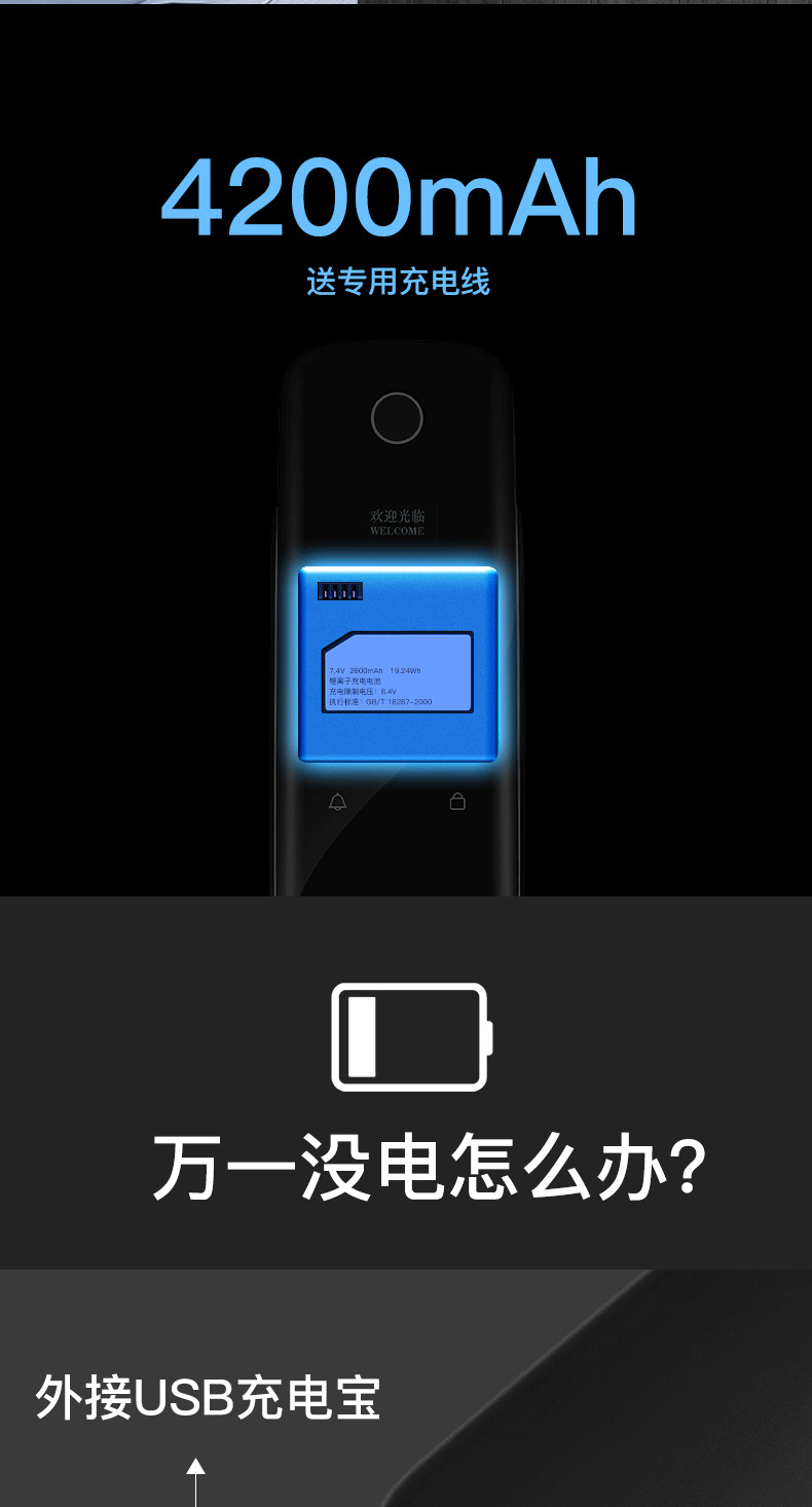 新視圖智能鎖  LH001全自動可視貓眼智能門鎖