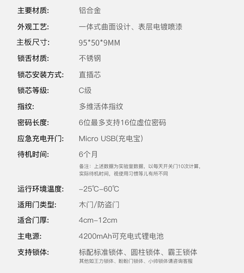 新視圖智能鎖  LH001全自動可視貓眼智能門鎖