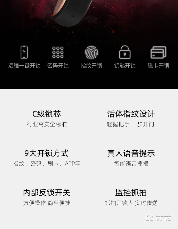 致能家智能鎖 ProSE家用指紋遠程人臉抓拍智能鎖