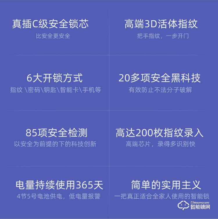 致能家智能鎖 note2s家用防盜門密碼鎖智能鎖