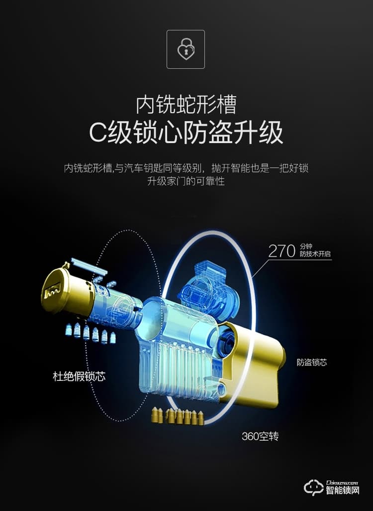 致能家智能鎖 note2s家用防盜門密碼鎖智能鎖