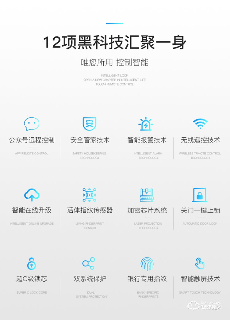致能家智能鎖 plus1全自動智能鎖家用防盜門指紋