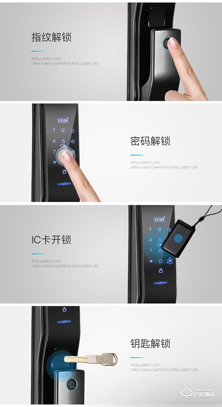 致能家智能鎖 plus1全自動智能鎖家用防盜門指紋